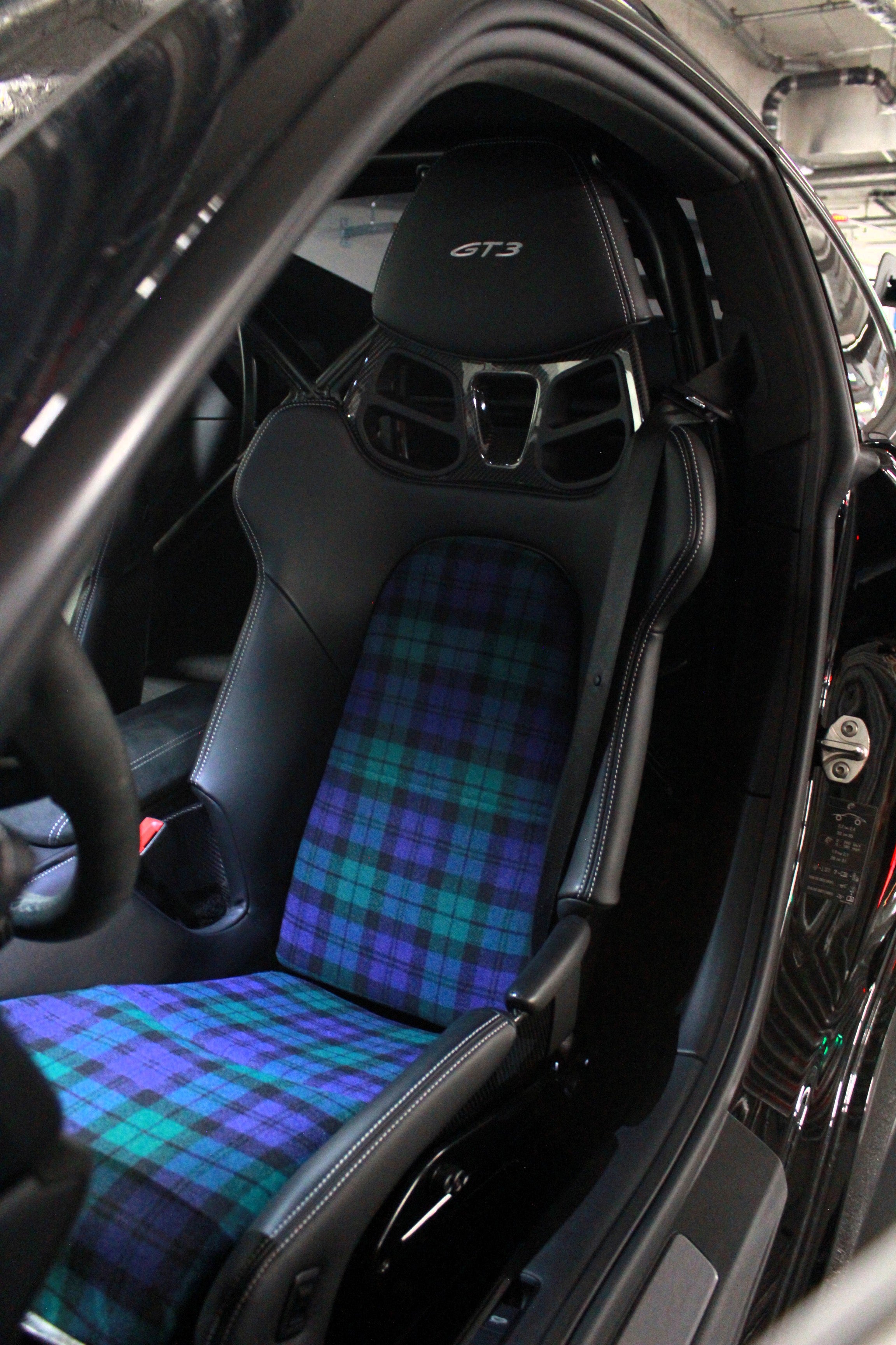 Schottenkaro Inlays für Porsche Schalensitze