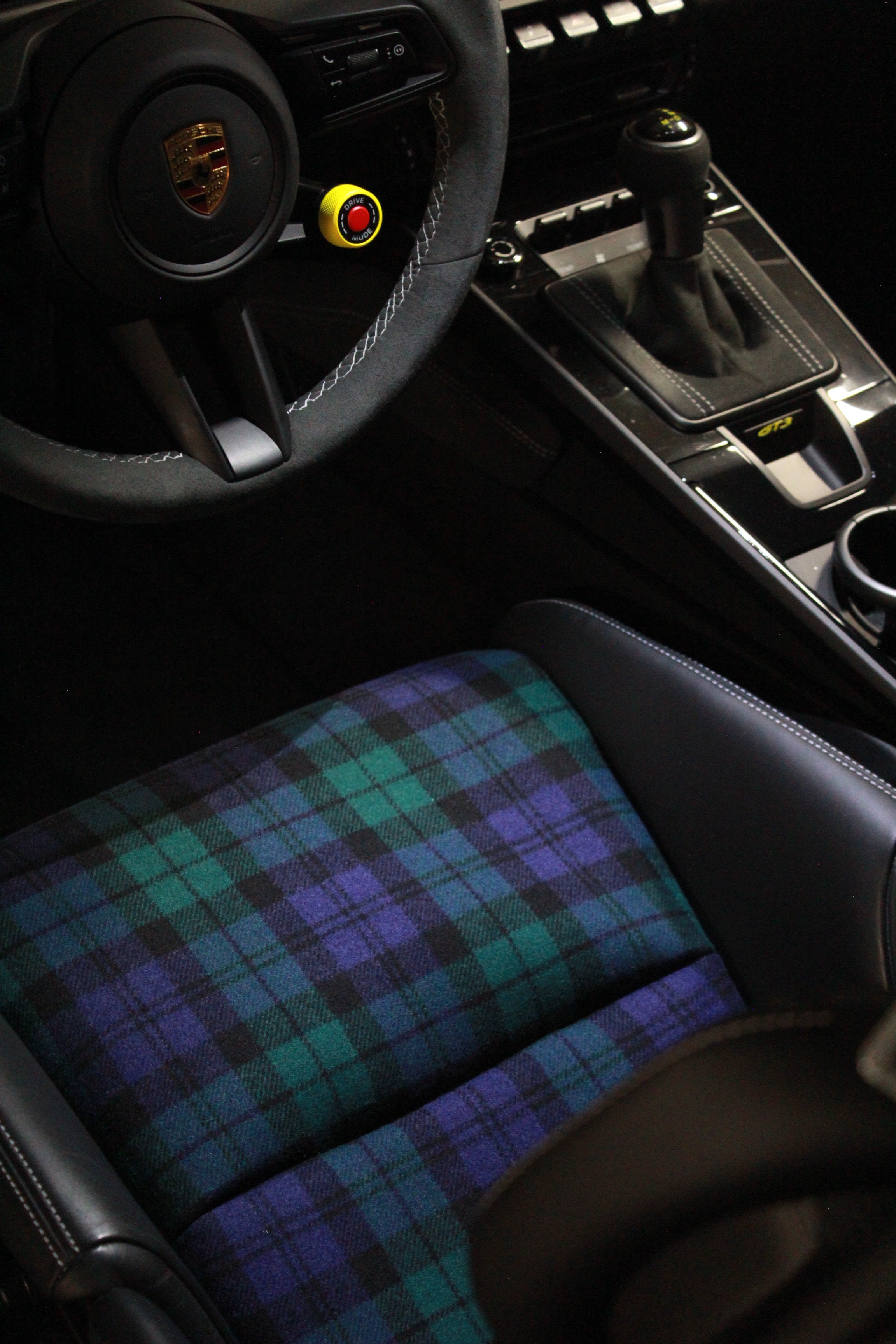 Schottenkaro Inlays für Porsche Schalensitze